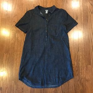 Forever 21 collared blue dress